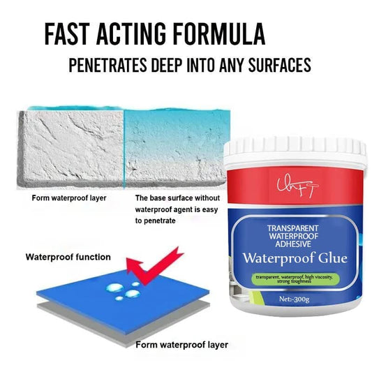 Waterproof Crack Filler Glue 300gm with Brush